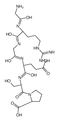 H-Gly-Arg-Gly-Glu-Ser-Pro-OH trifluoroacetate salt Structure