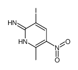 2-氨基-3-碘-5-硝基-6-甲基吡啶结构式