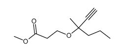 3-(1-methyl-1-propyl-prop-2-ynyloxy)-propionic acid methyl ester Structure