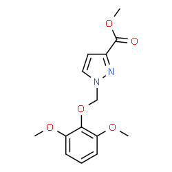 Methyl1-((2,6-dimethoxyphenoxy)methyl)-1h-pyrazole-3-carboxylate Structure