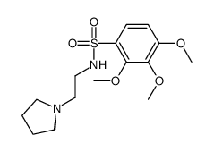 2,3,4-trimethoxy-N-(2-pyrrolidin-1-ylethyl)benzenesulfonamide Structure