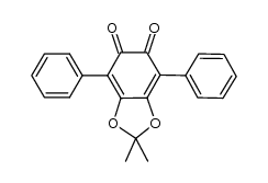 2,2-dimethyl-4,7-diphenylbenzo[d][1,3]dioxole-5,6-dione Structure