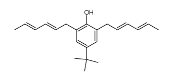 4-tert-butyl-2,6-bis(2,4-hexadienyl)phenol Structure