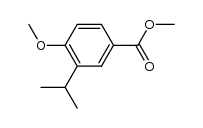 3-isopropyl-4-methoxy-benzoic acid methyl ester结构式