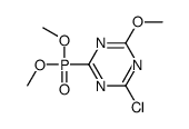 2-chloro-4-dimethoxyphosphoryl-6-methoxy-1,3,5-triazine结构式