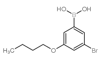 3-溴-5-丁氧基苯硼酸结构式