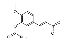 2-methoxy-5-(2-nitrovinyl)phenyl carbamate结构式