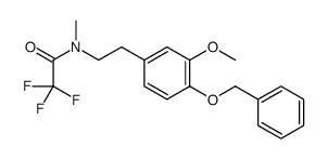 N-Methyl-N-trifluoroacetyl-4-benzyloxy-3-methoxyphenethylamine Structure