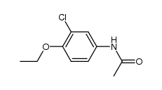 acetic acid-(4-ethoxy-3-chloro-anilide)结构式