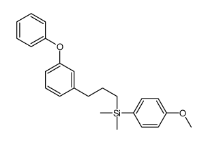 (4-methoxyphenyl)-dimethyl-[3-(3-phenoxyphenyl)propyl]silane Structure