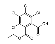 2,3,4,5-tetrachloro-6-ethoxycarbonylbenzoic acid Structure