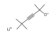 lithium 2,5,5-trimethyl-3-hexyn-2-oxide结构式