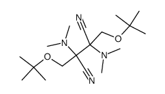 2,3-Bis-tert-butoxymethyl-2,3-bis-dimethylamino-succinonitrile结构式