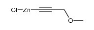 (3-methoxyprop-1-yn-1-yl)zinc(II) chloride Structure