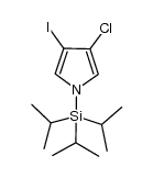 3-chloro-4-iodo-N-(TIPS)pyrrole Structure