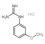 N-(3-甲氧基苯基)-胍盐酸盐结构式
