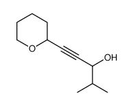 4-methyl-1-(oxan-2-yl)pent-1-yn-3-ol结构式