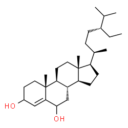 (3β,6β)-Stigmast-4-ene-3,6-diol picture