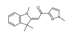 1-(1-methyl-1H-pyrazol-3-yl)-2-(1,3,3-trimethylindolin-2-ylidene)ethanone Structure