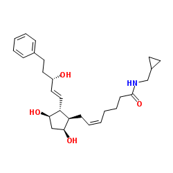 17-phenyl trinor Prostaglandin F2α cyclopropyl methyl amide Structure