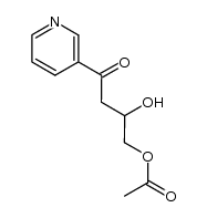 2-hydroxy-4-oxo-4-(pyridin-3-yl)butyl acetate Structure