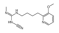 1-cyano-3-[4-(3-methoxypyridin-2-yl)butyl]-2-methylguanidine结构式