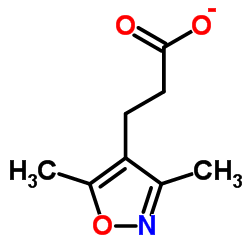 3-(3,5-二甲基异恶唑-4-基)丙酸结构式