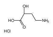 (R)-4-amino-2-hydroxybutanoic acid hydrochloride Structure