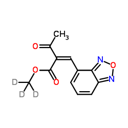 (2H3)Methyl (2Z)-2-(2,1,3-benzoxadiazol-4-ylmethylene)-3-oxobutanoate Structure