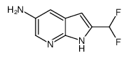 2-(二氟甲基)-1H-吡咯并[2,3-B]吡啶-5-胺结构式
