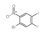 1-溴-5-氟-4-碘-2-硝基苯结构式