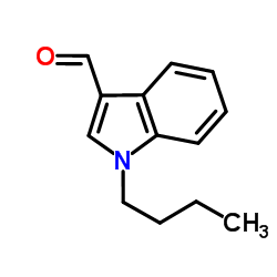 1-Butyl-1H-indole-3-carbaldehyde结构式