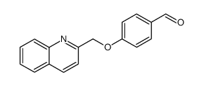 4-[(2-quinolinyl)-methoxy]-benzaldehyde结构式