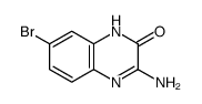 3-氨基-7-溴喹噁啉-2(1H)-酮结构式