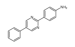2-(p-aminophenyl)-5-phenylpyrimidine Structure