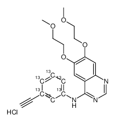 Erlotinib-13C6 hydrochloride Structure