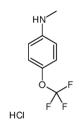 N-METHYL-N-[4-(TRIFLUOROMETHOXY)PHENYL]AMINE HYDROCHLORIDE Structure