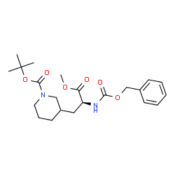 (S)-1-BOC-3-(2-CBZ-AMINO-2-METHOXYCARBONYL-ETHYL)PIPERIDINE structure