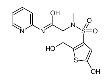 4,6-dihydroxy-2-methyl-1,1-dioxo-N-pyridin-2-ylthieno[2,3-e]thiazine-3-carboxamide结构式