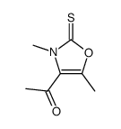 Ethanone, 1-(2,3-dihydro-3,5-dimethyl-2-thioxo-4-oxazolyl)- (9CI)结构式