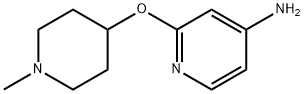 2-[(1-甲基哌啶-4-基)氧基]吡啶-4-胺结构式