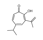 3-isopropenyl-5-isopropyltropolone结构式