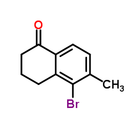 5-BROMO-6-METHYL-1,2,3,4-TETRAHYDRONAPHTHALEN-1-ONE Structure