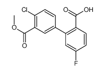 2-(4-chloro-3-methoxycarbonylphenyl)-4-fluorobenzoic acid Structure