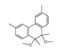 9,10-dimethoxy-3,6,9,10-tetramethyl-9,10-dihydrophenanthrene结构式