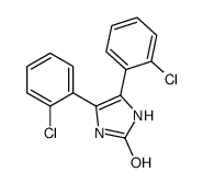 4,5-bis(2-chlorophenyl)-1,3-dihydroimidazol-2-one结构式