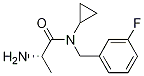 (S)-2-AMino-N-cyclopropyl-N-(3-fluoro-benzyl)-propionaMide结构式