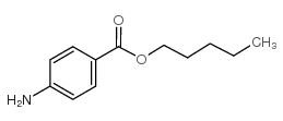 对氨基苯甲酸戊烷酯结构式