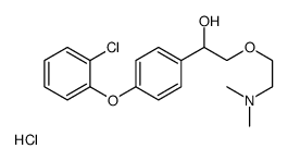 1-[4-(2-chlorophenoxy)phenyl]-2-[2-(dimethylamino)ethoxy]ethanol,hydrochloride Structure