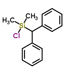 Chloro(diphenylmethyl)dimethylsilane Structure